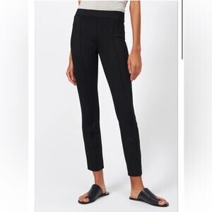 Kal Rieman‎ Pintuck Ponte Ankle Mid Rise Pants in Black Size XS
